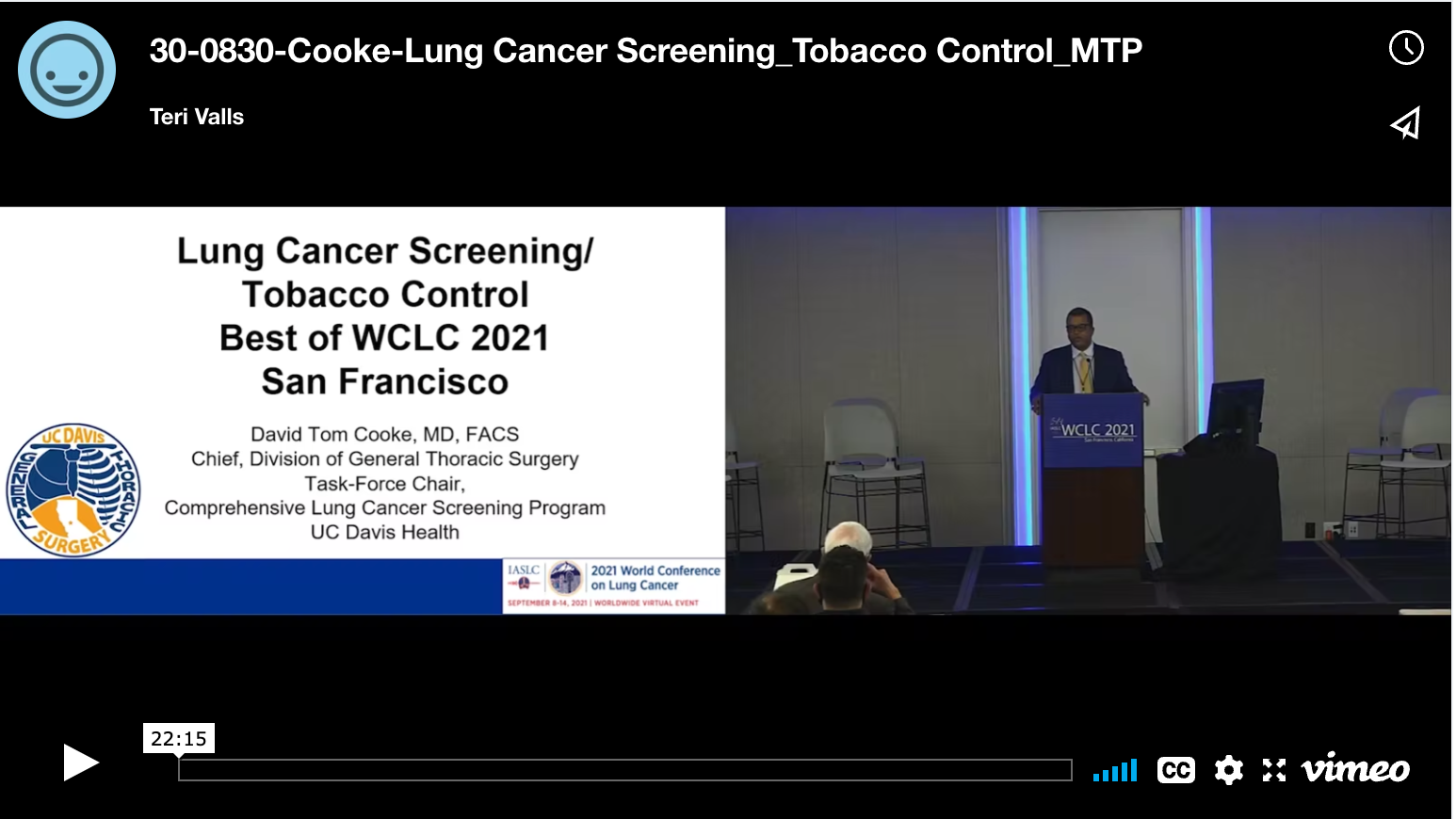 Lung Cancer Screening / Tobacco Control