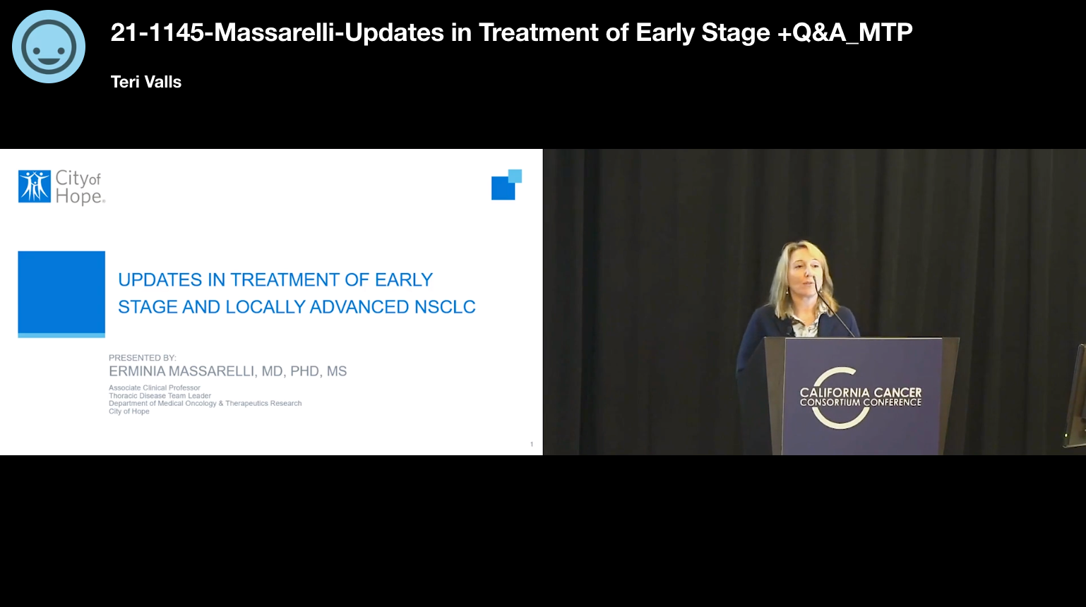 Updates in Treatment of Early Stage and Locally Advanced NSCLC