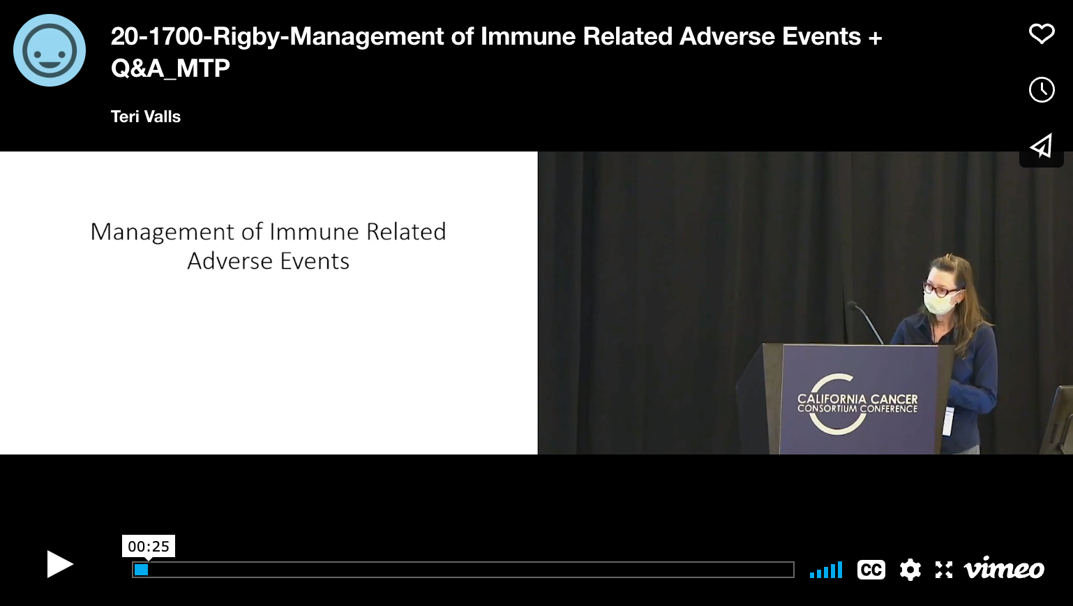 Management of Immune Related Adverse Events