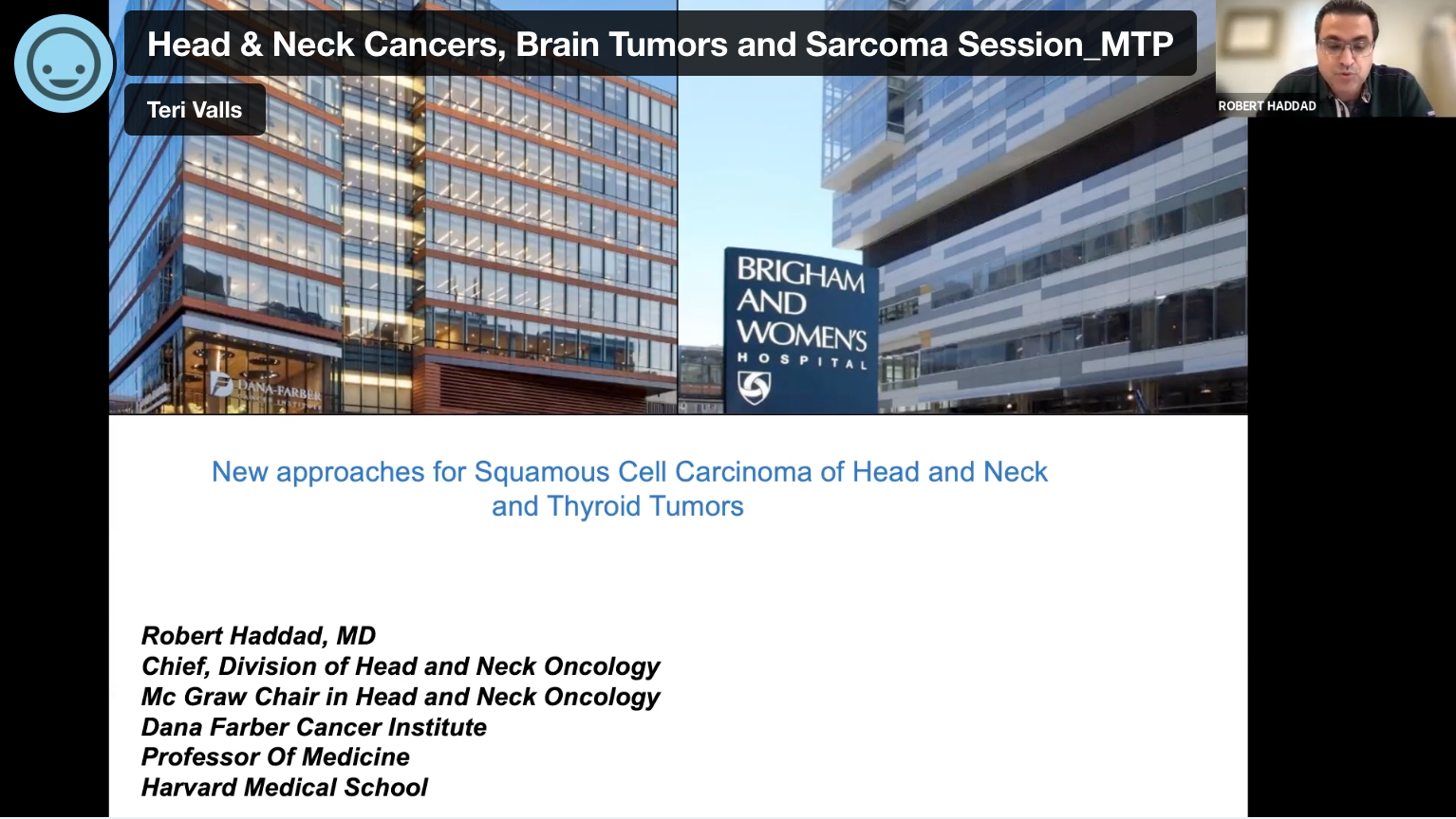 Head & Neck Cancers, Brain Tumors and Sarcoma Session