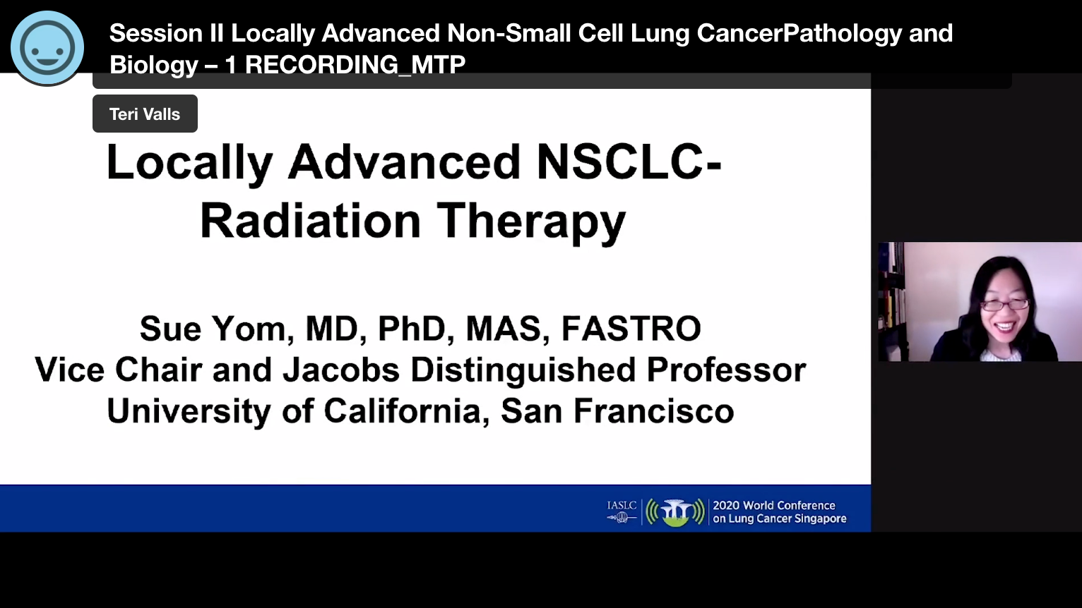 Session II - Locally Advanced Non-Small Cell Lung CancerPathology and Biology