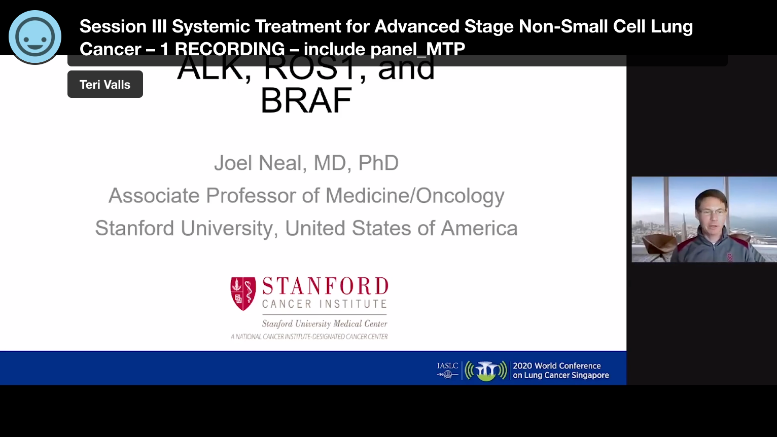 Session III - Systemic Treatment for Advanced Stage Non-Small Cell Lung Cancer