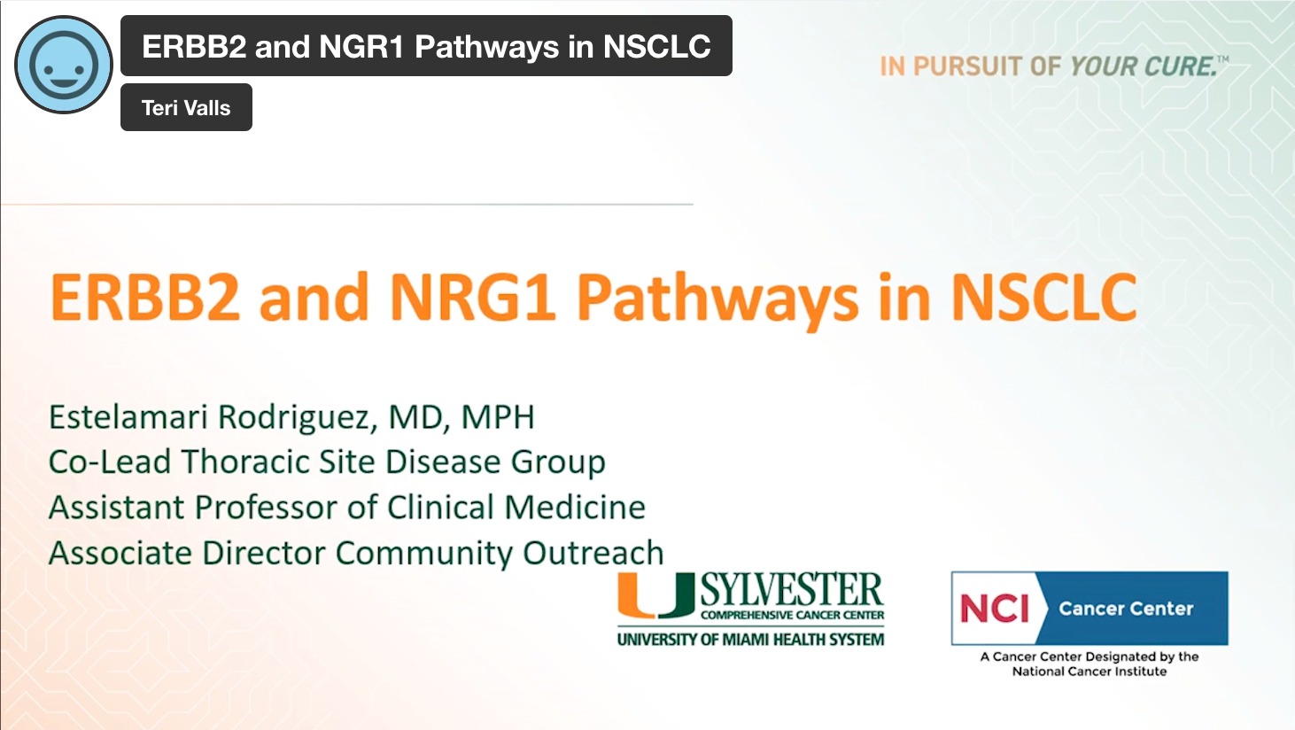 ERBB2 and NGR1 Pathways in NSCLC