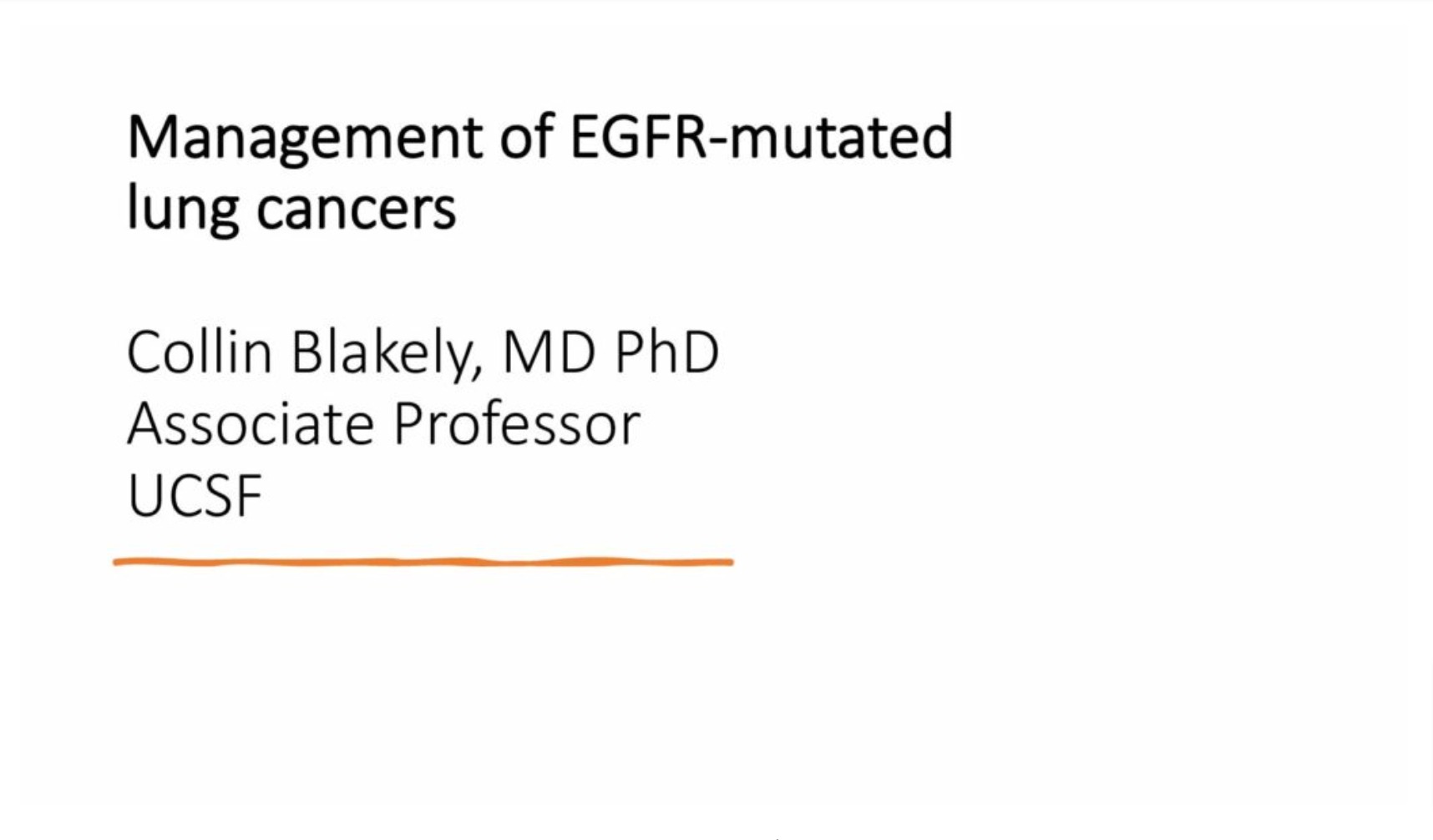 EGFR-Mutated Lung Cancers