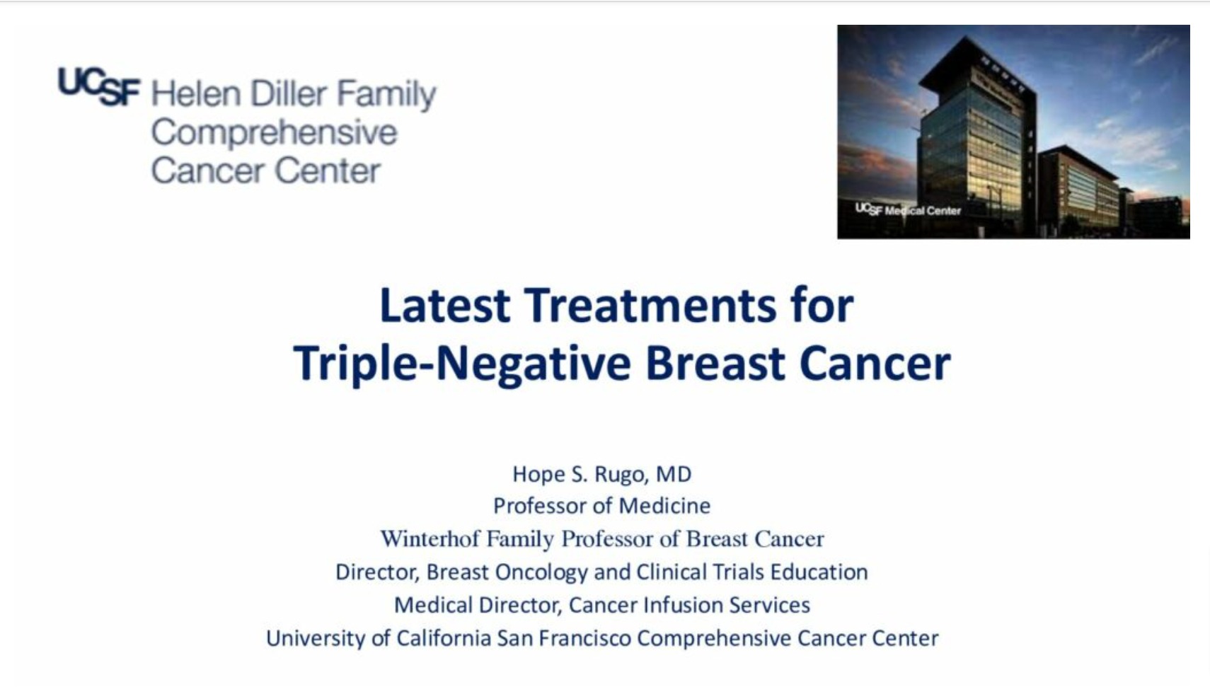 Latest Treatments in Triple Negative Breast Cancer