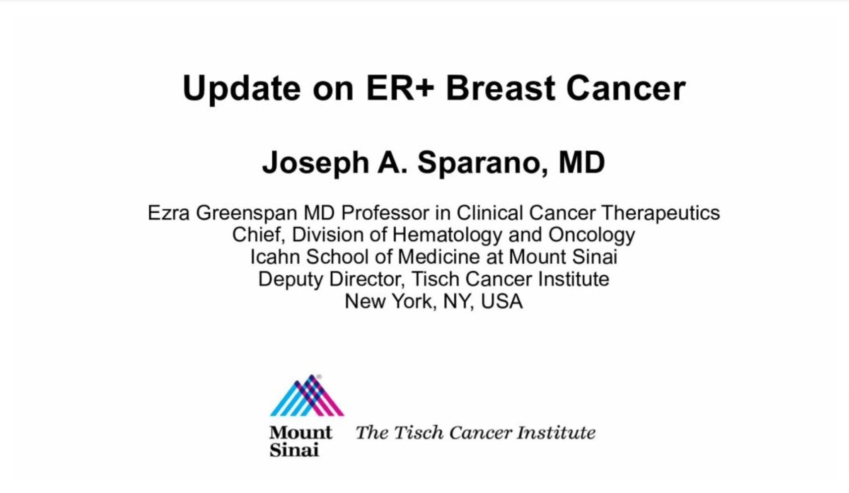 Updates on ER+ Breast Cancer