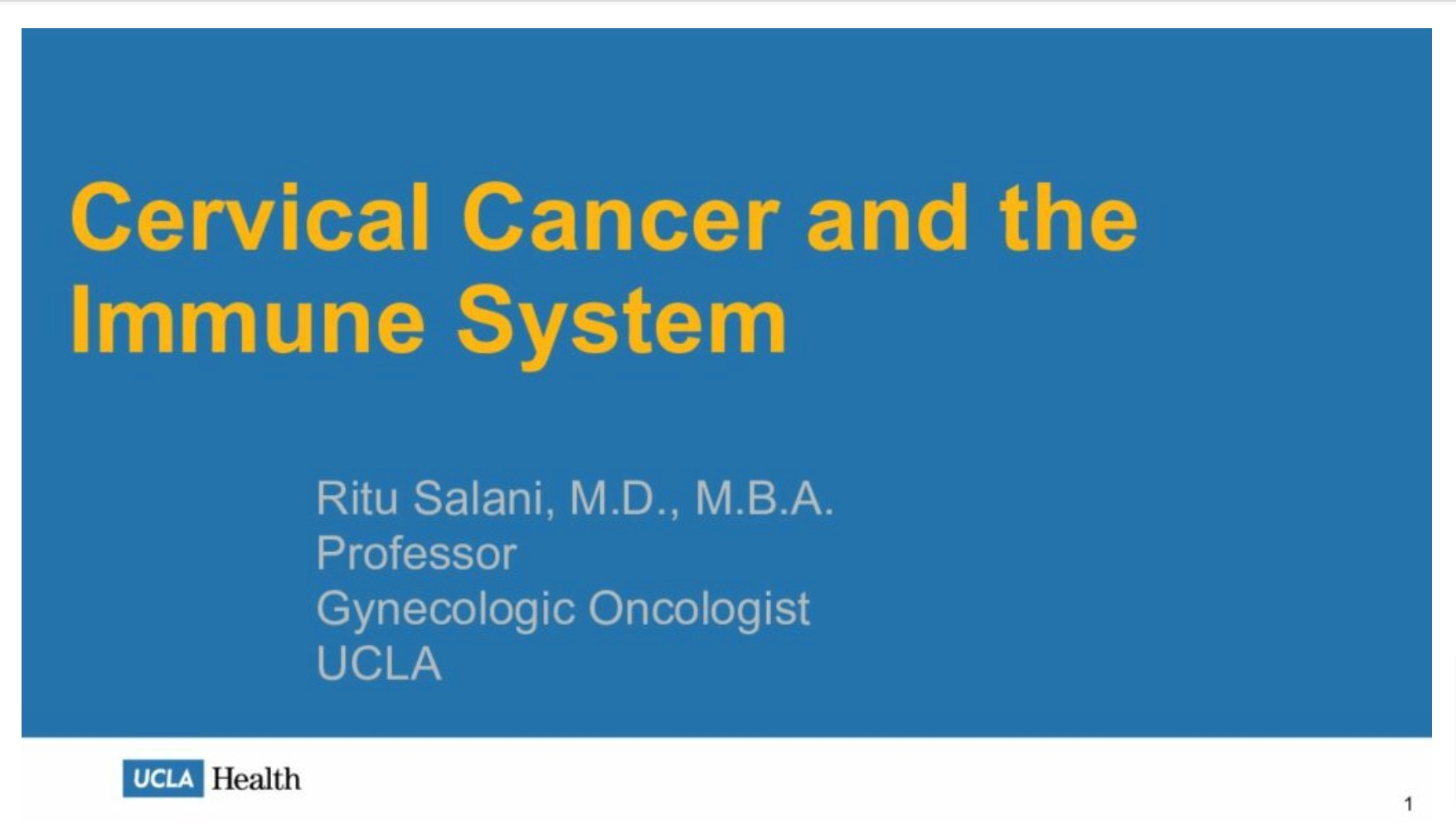 Current Status of Cervical Cancer Screening