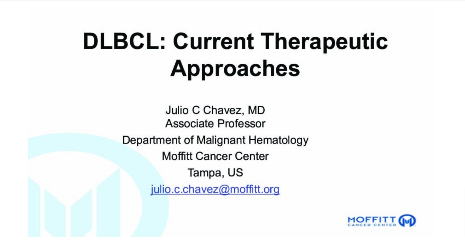 DLBCL: Current Therapeutic Approaches