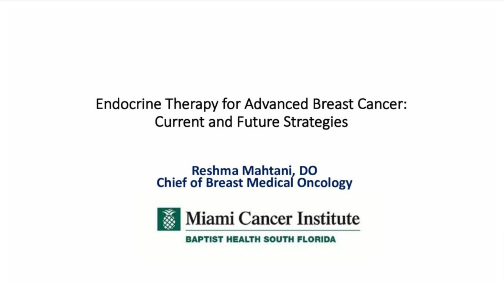 Endocrine Therapy for Advanced Breast Cancer: Current and Future Strategies