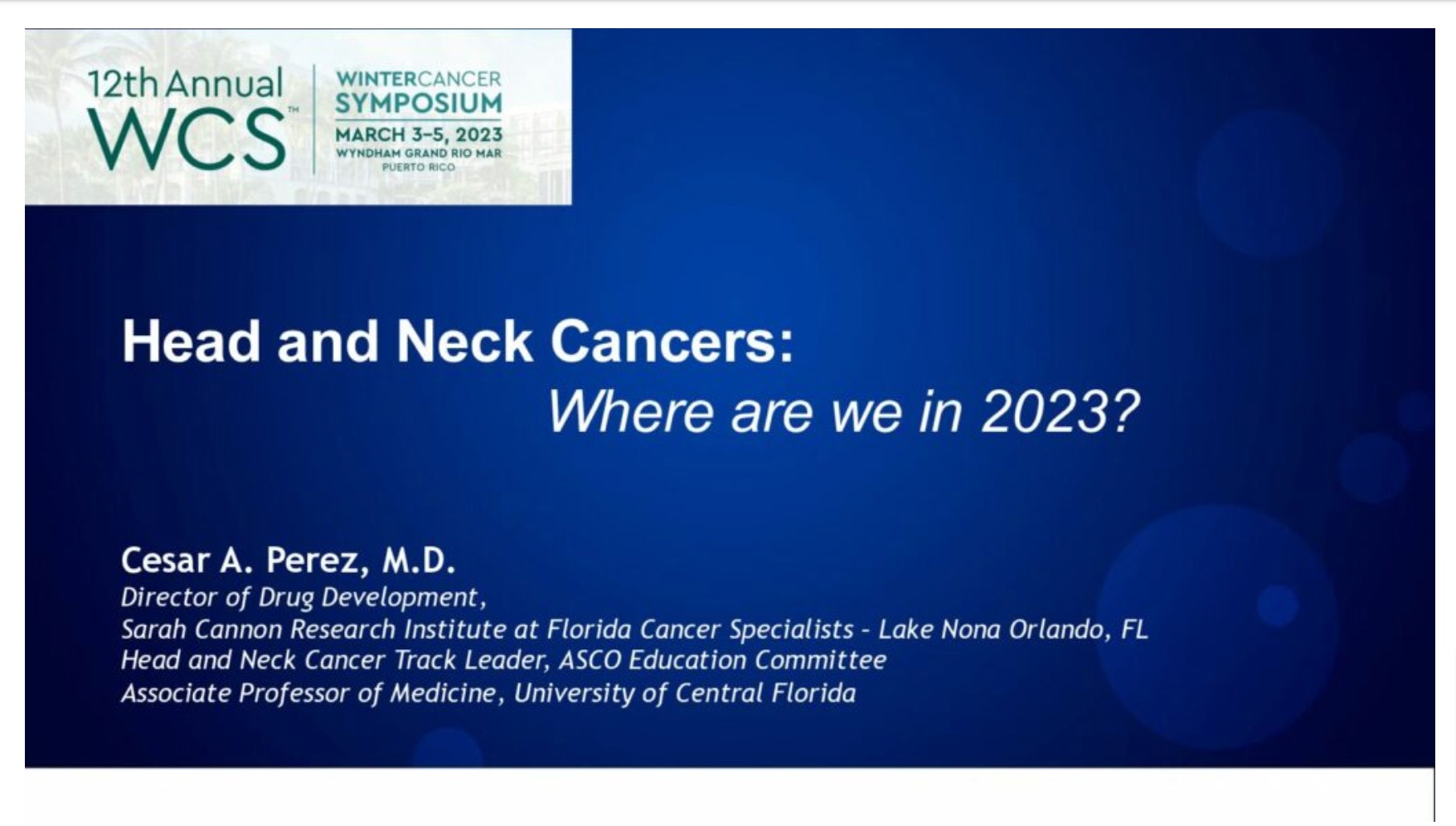 Head and Neck Cancers