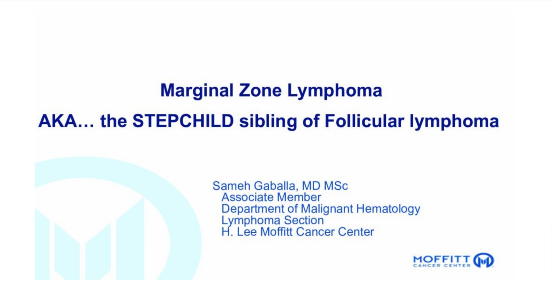 Marginal Zone Lymphomas