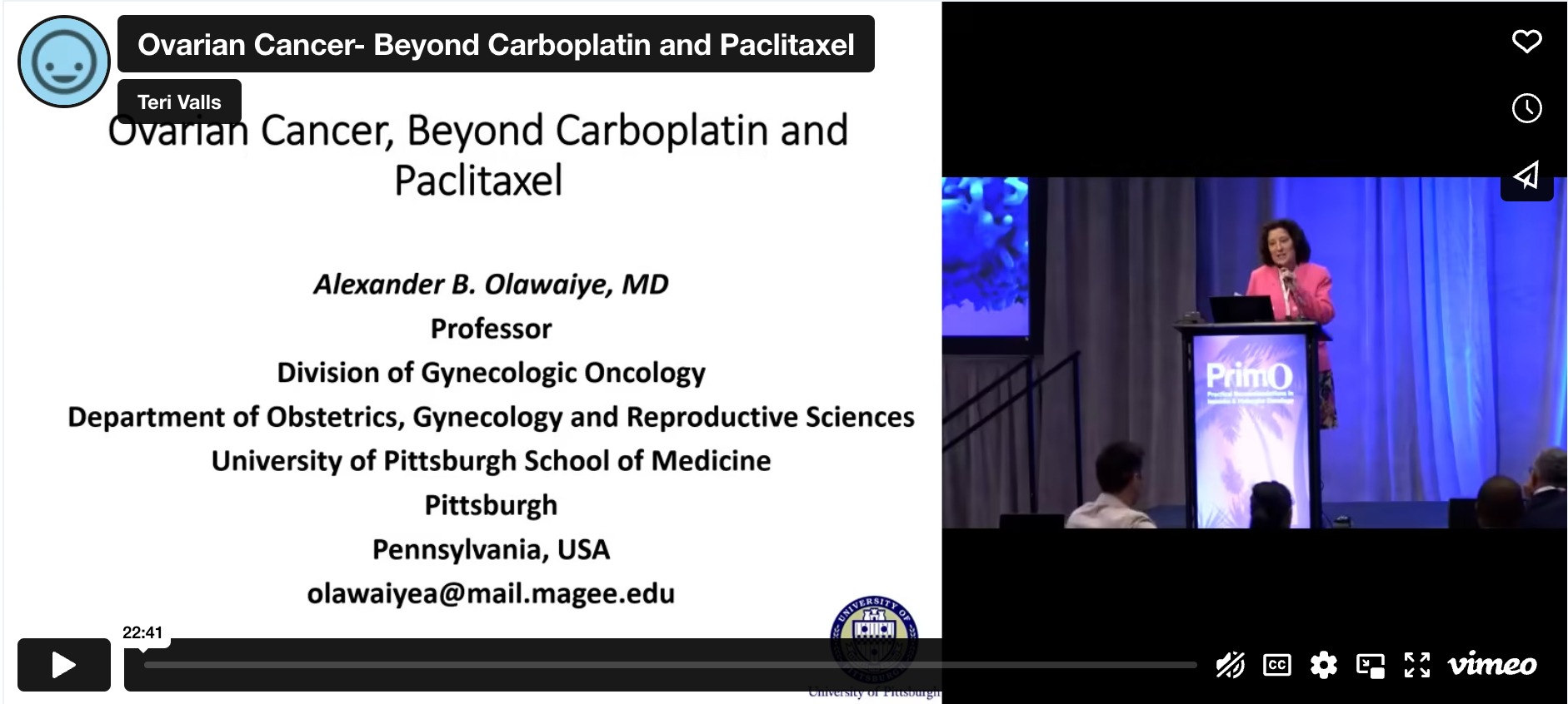 Ovarian Cancer: Beyond Carboplatin and Paclitaxel