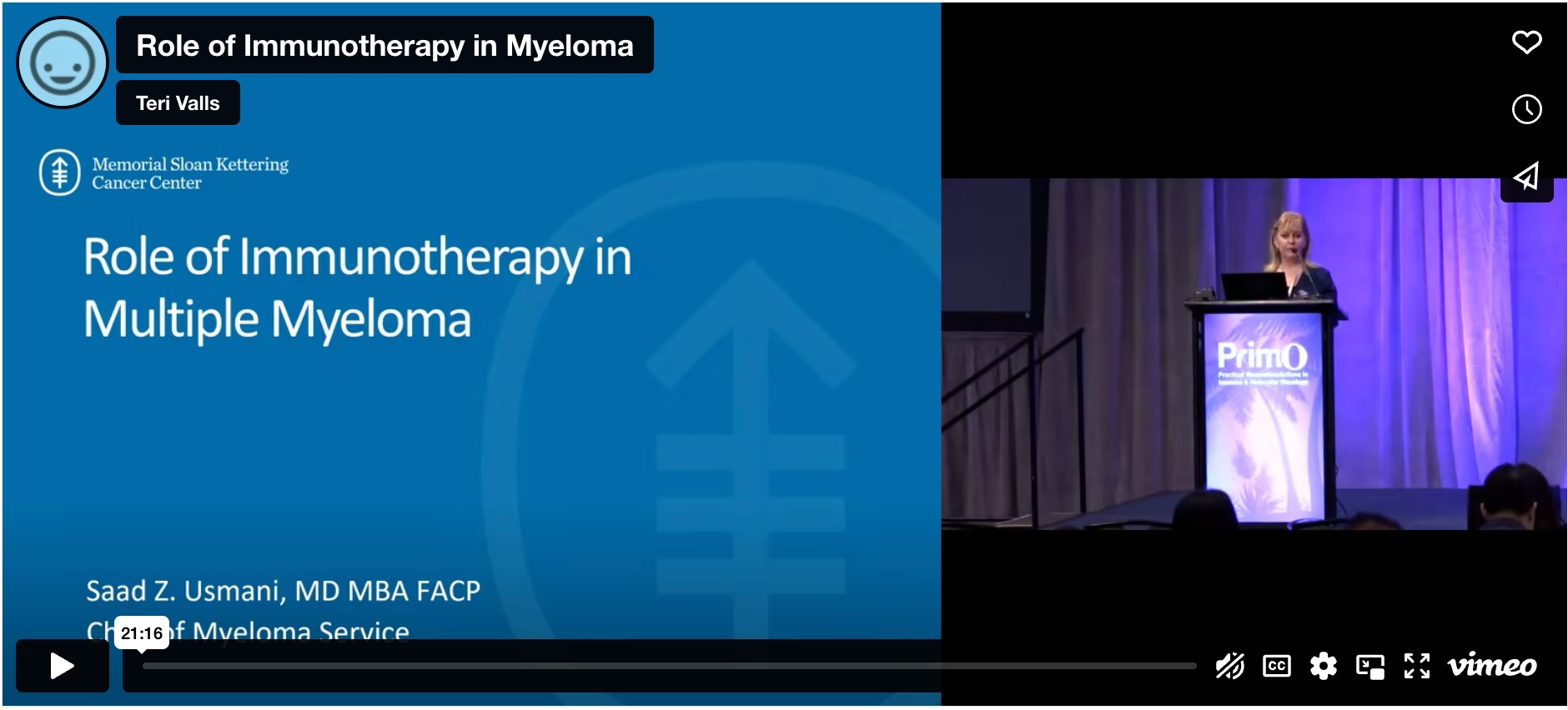 Role of Immunotherapy in Myeloma