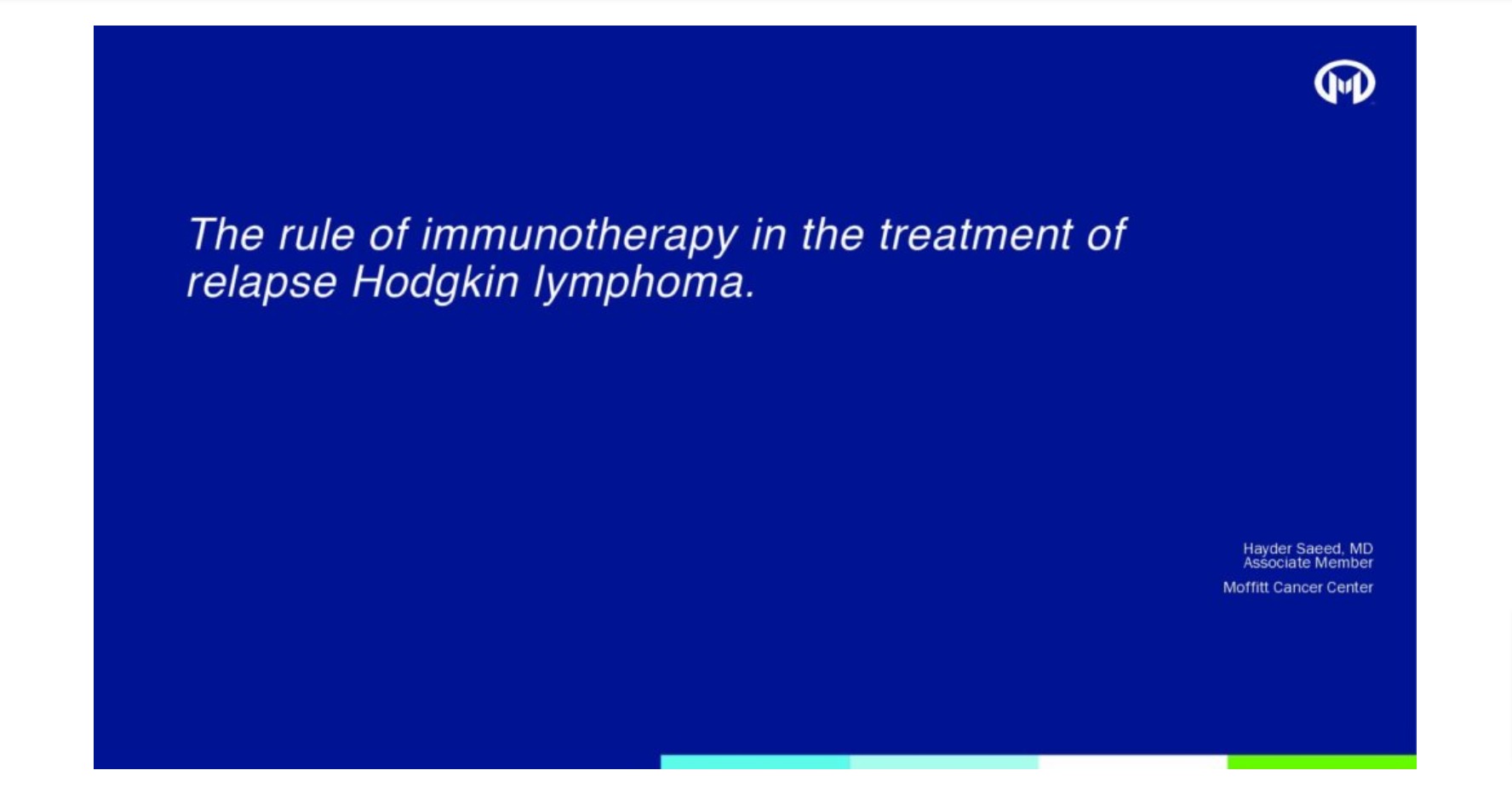 The Rule of Immunotherapy in the Treatment of Relapse Hodgkin Lymphoma