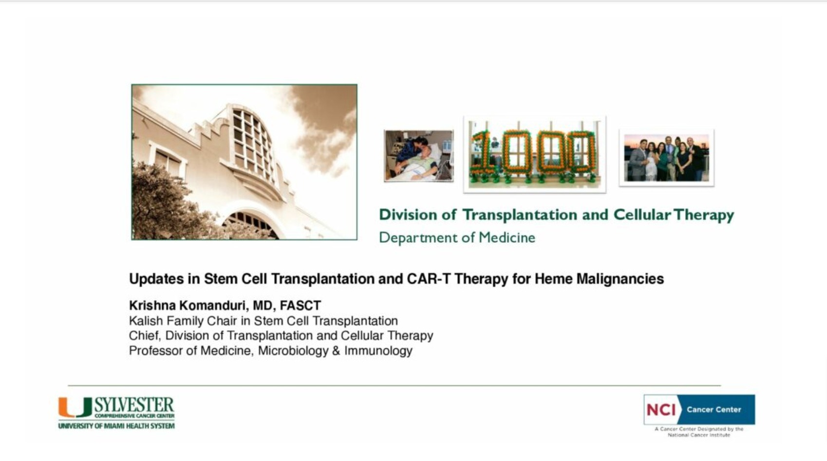 Bone Marrow Transplant and CAR T Cell Therapy in Hematology Malignancies