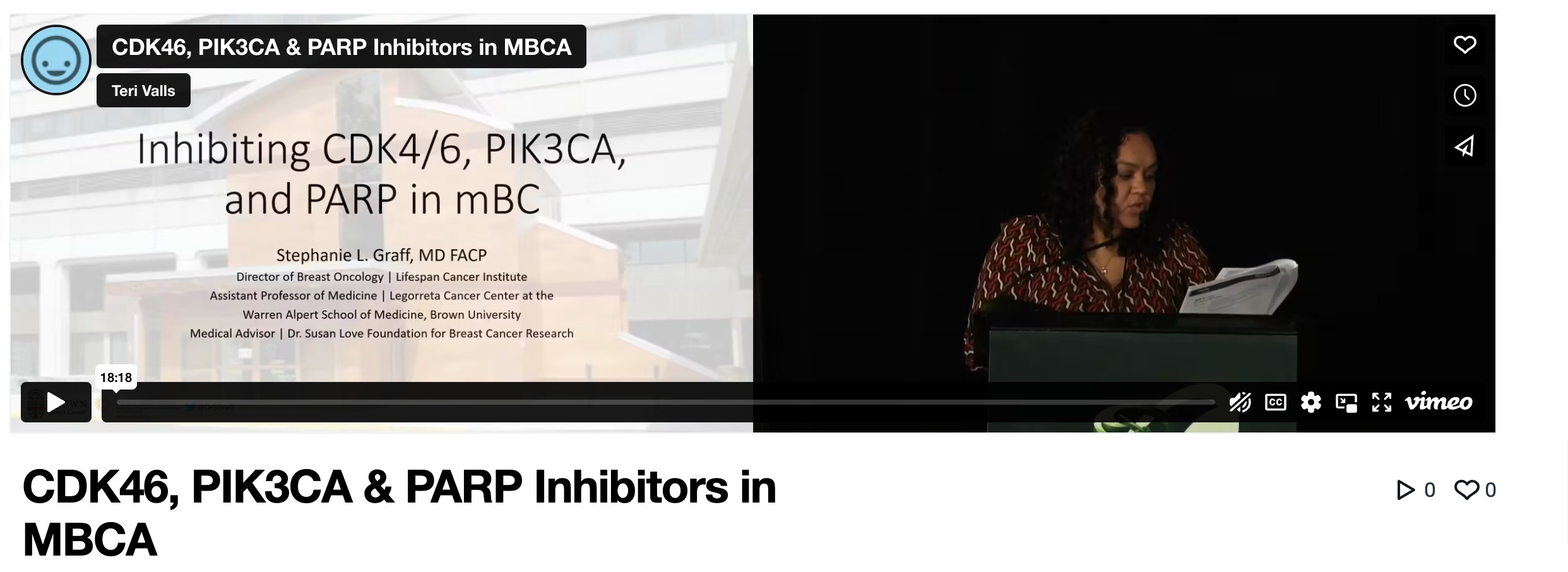 CDK4/6, PIK3CA & PARP Inhibitors in MBCA