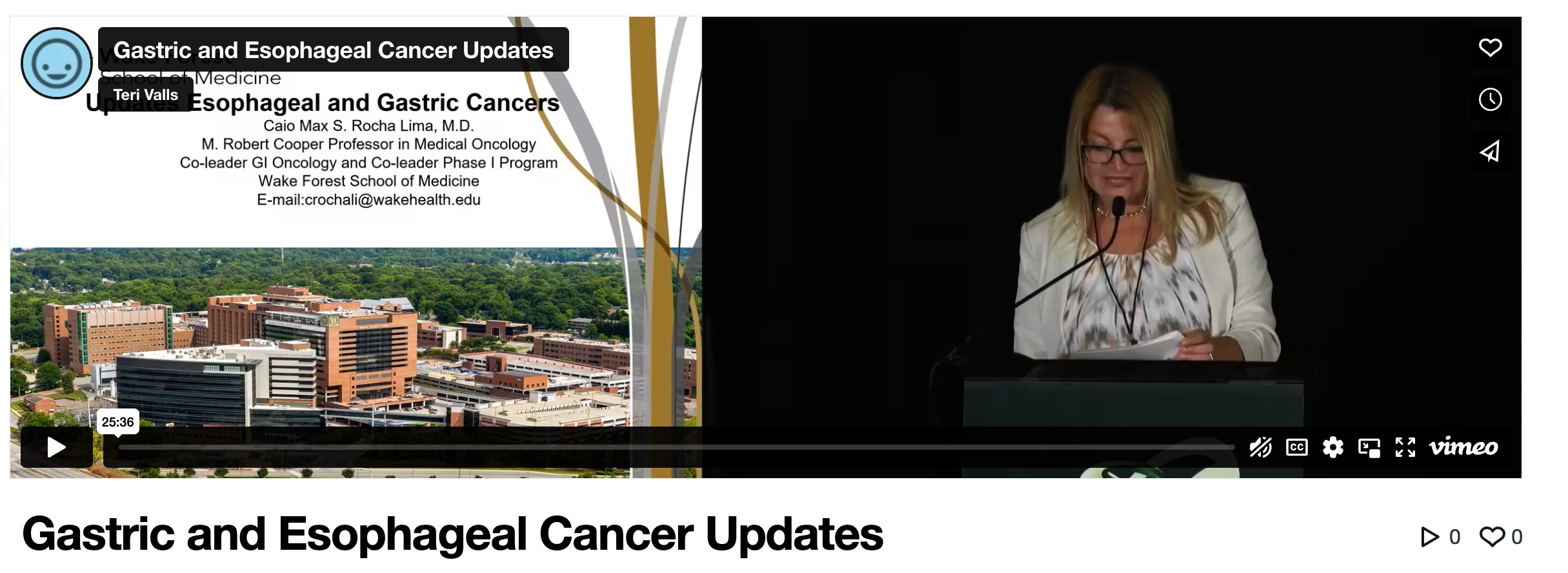 Gastric and Esophageal Cancer Updates