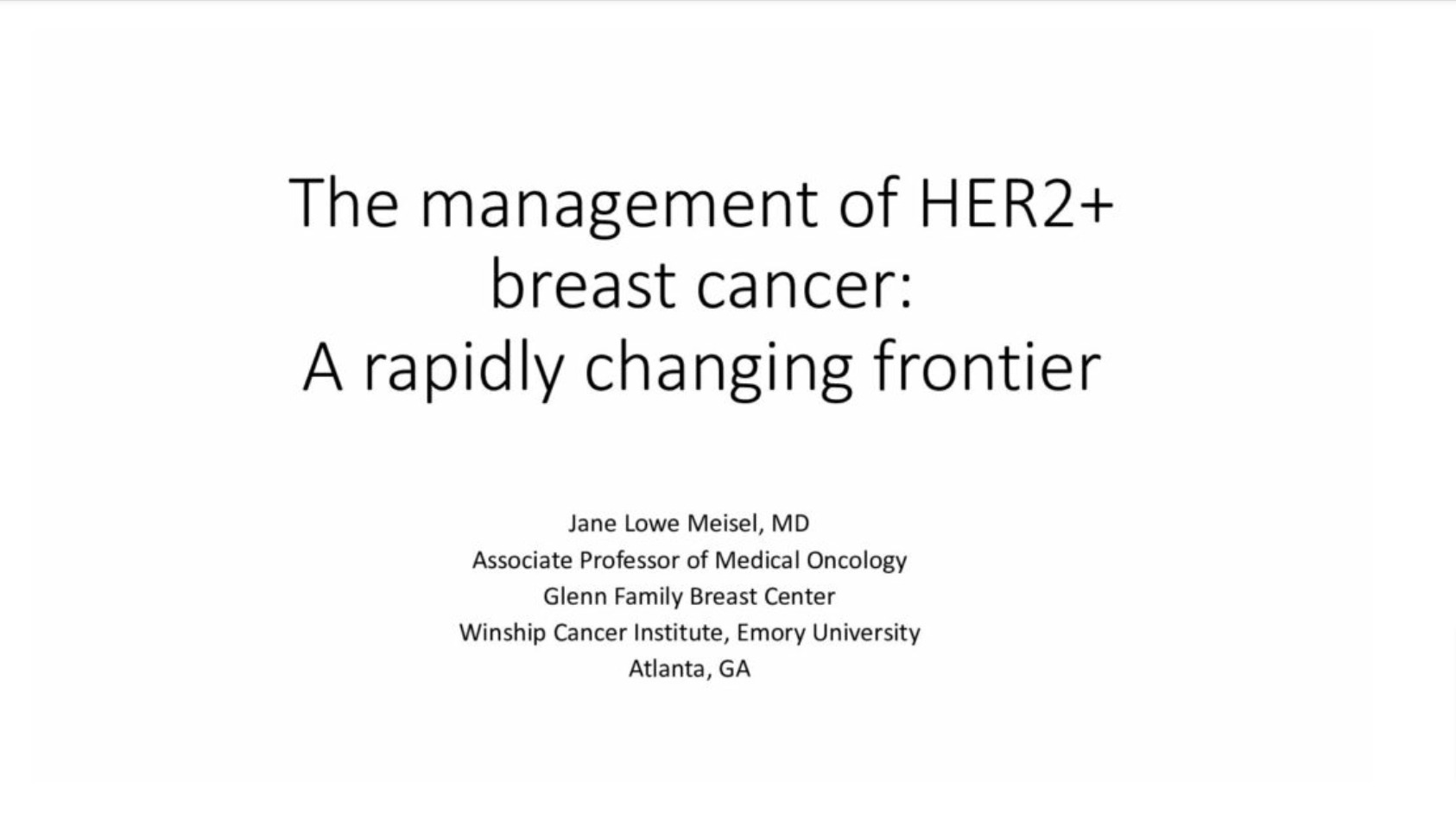 HER2-Driven Breast Cancer: Current Status and Next Generation Therapeutics