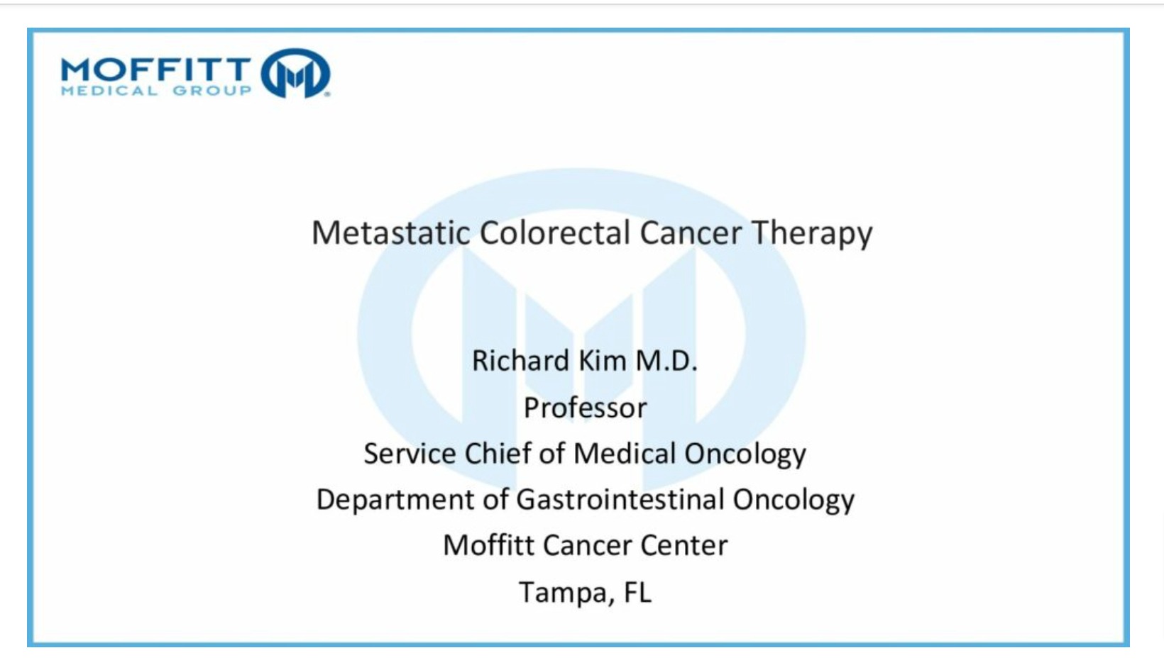 Metastatic Colorectal Cancer Therapy