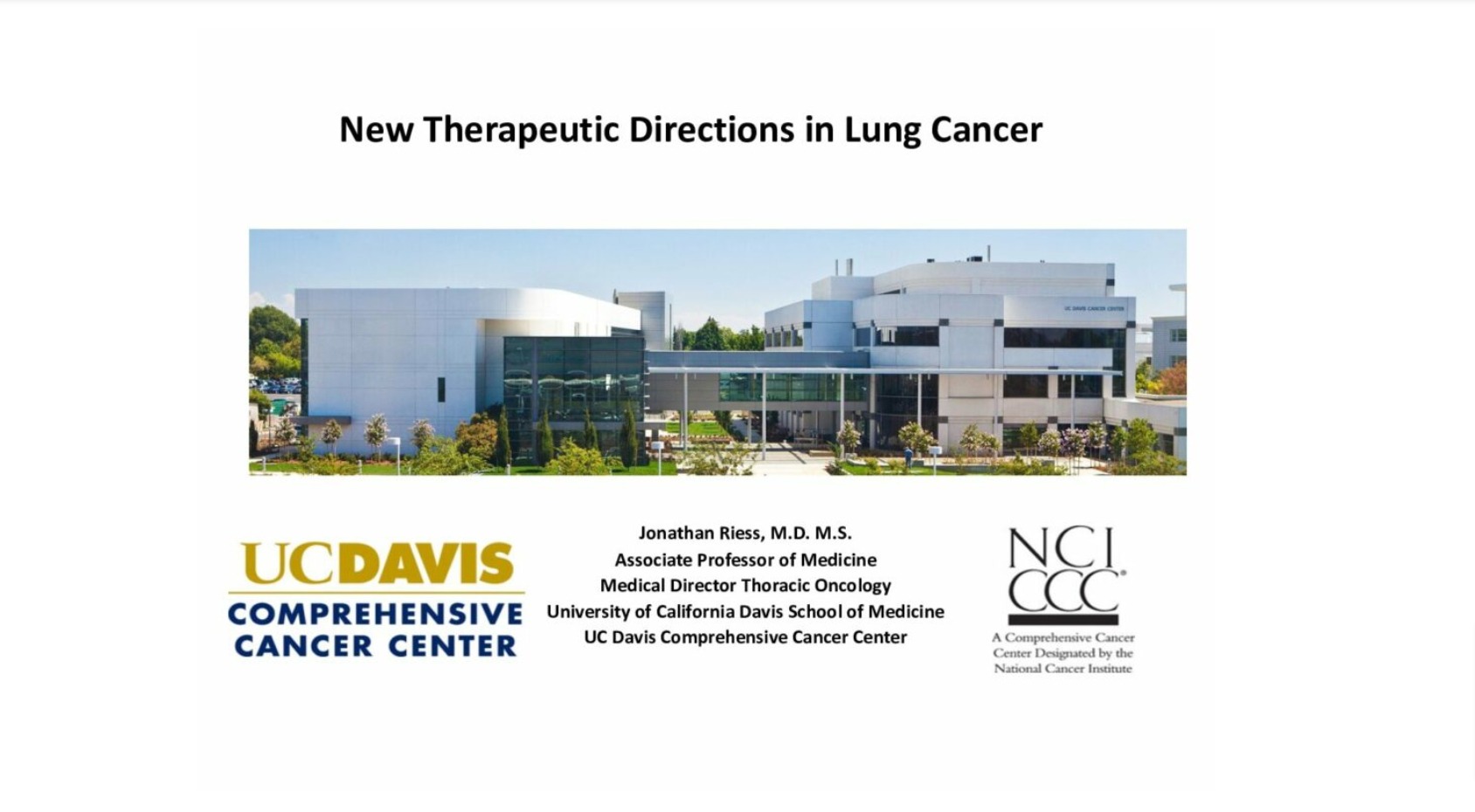 New Therapeutic Directions in Lung Cancer