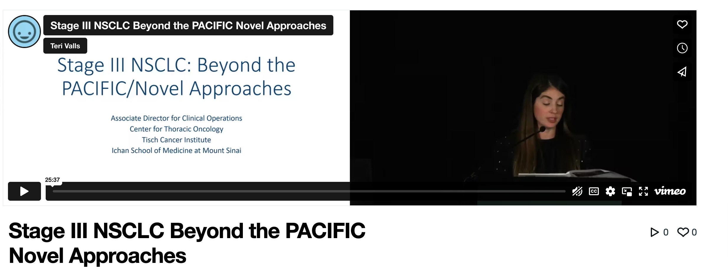 Stage III NSCLC: Beyond the PACIFIC/Novel Approaches