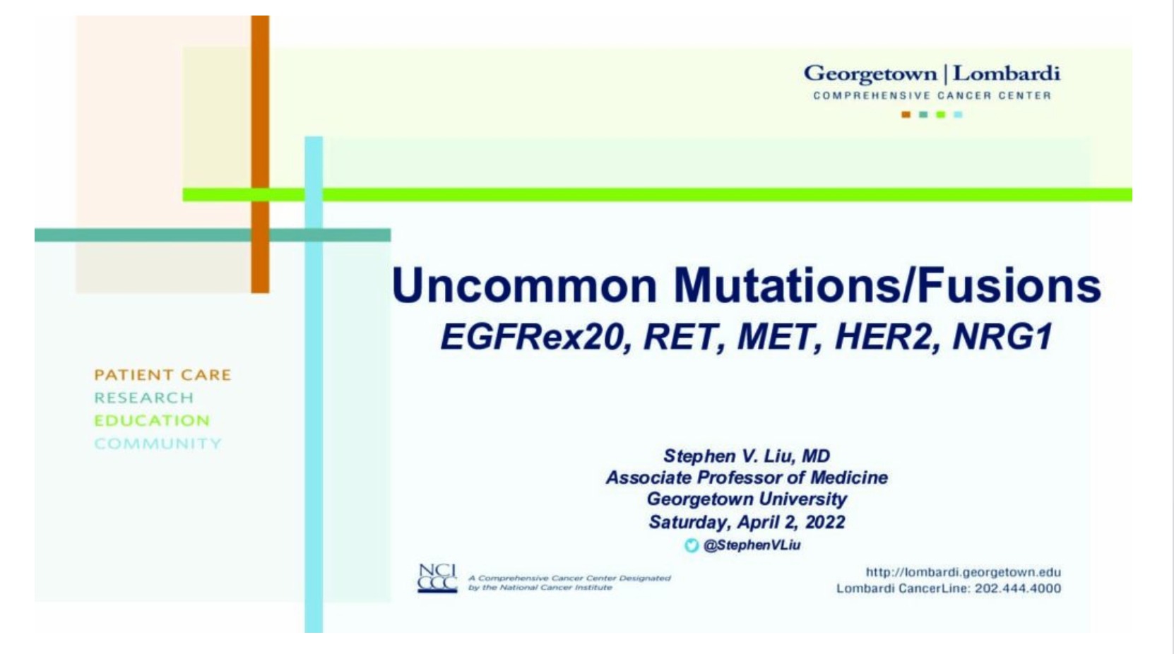 Uncommon Mutations/Fusions: EGFRex20ins, RET, MET, Her2, NRG1