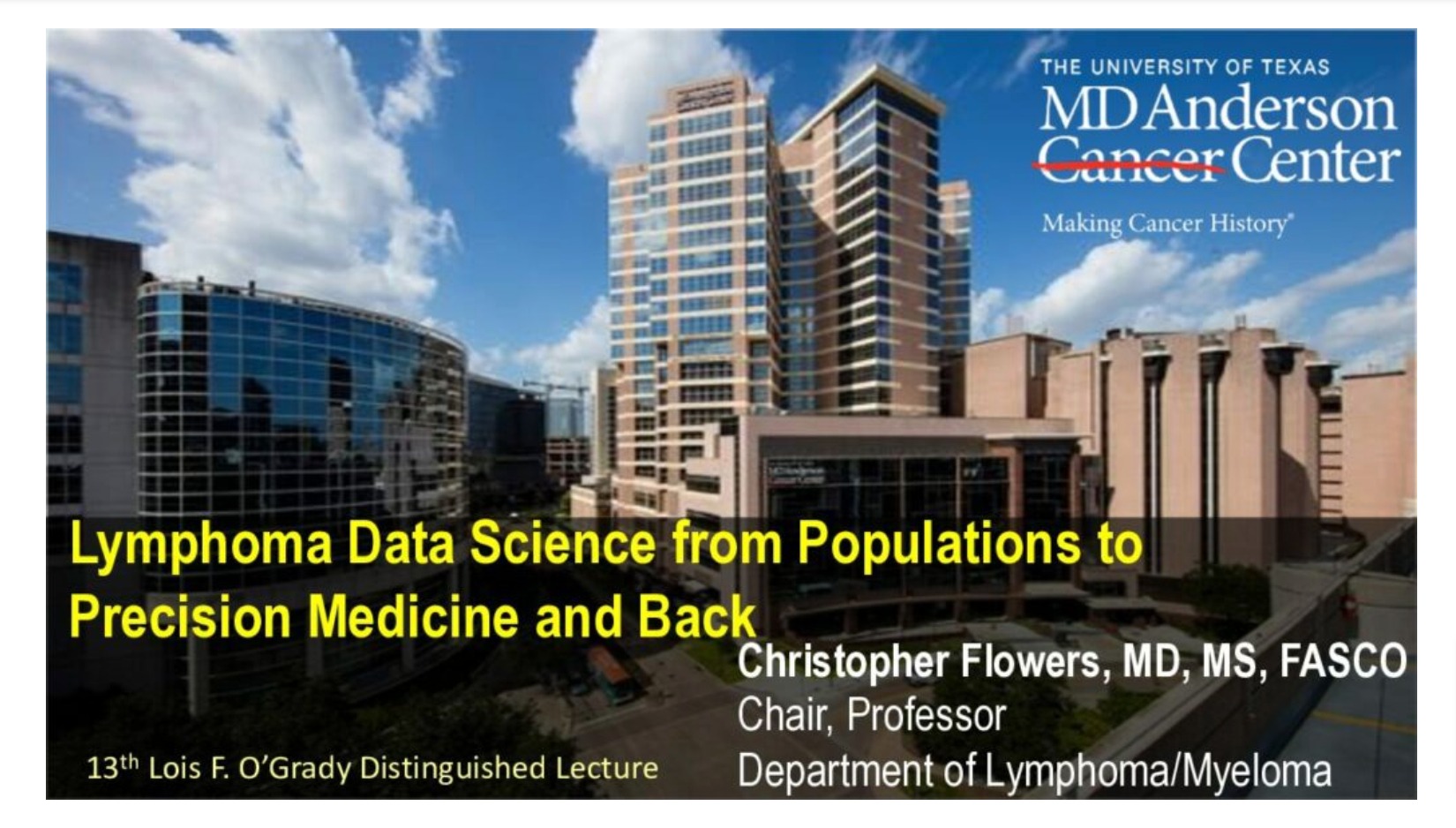 Lymphoma Data Science from Populations to Precision Medicine and Back