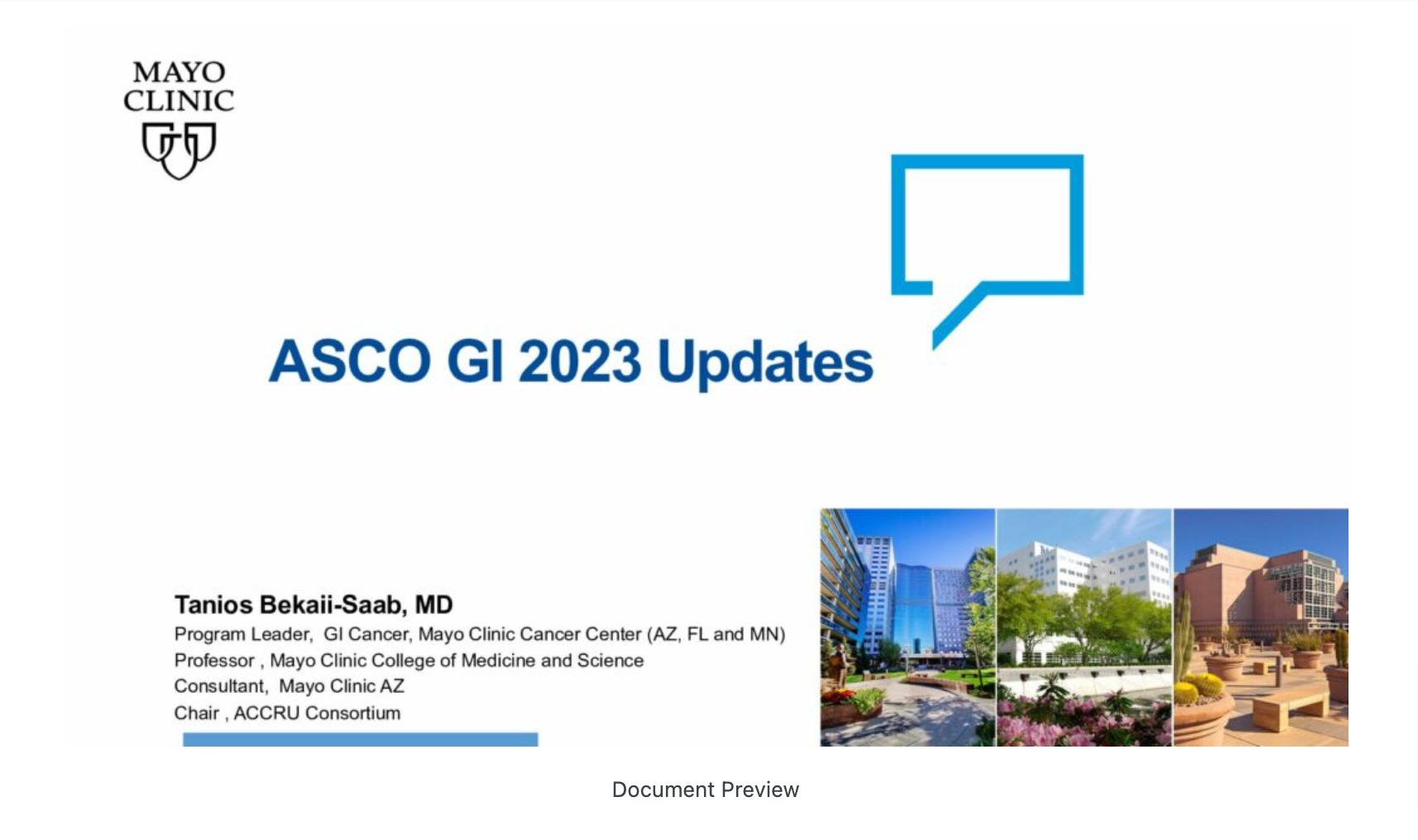 ASCO GI 2023 Updates