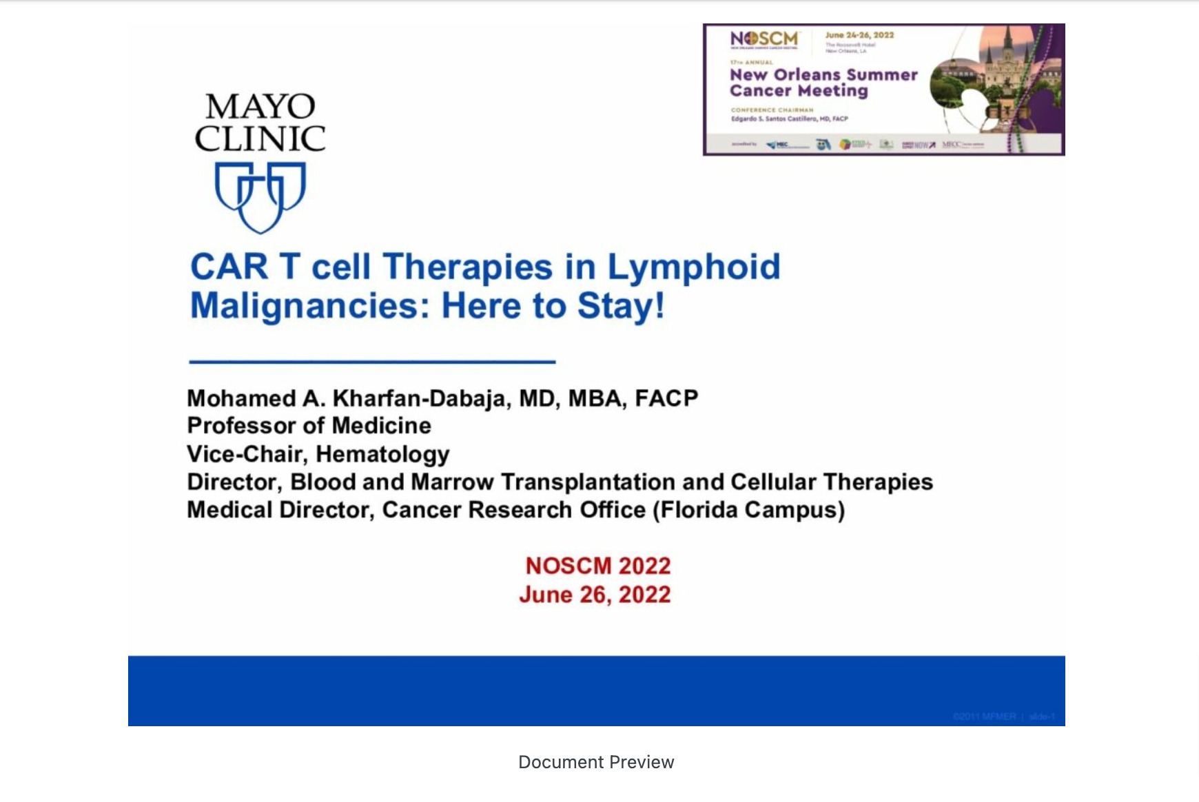 CAR T Cell Therapies in Lymphoid Malignancies: Here to Stay!