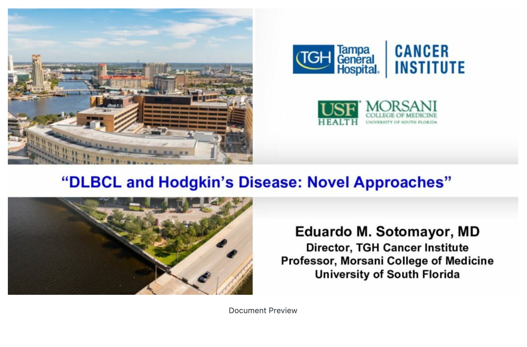 DLBCL & Hodgkin’s Disease: Novel Approaches