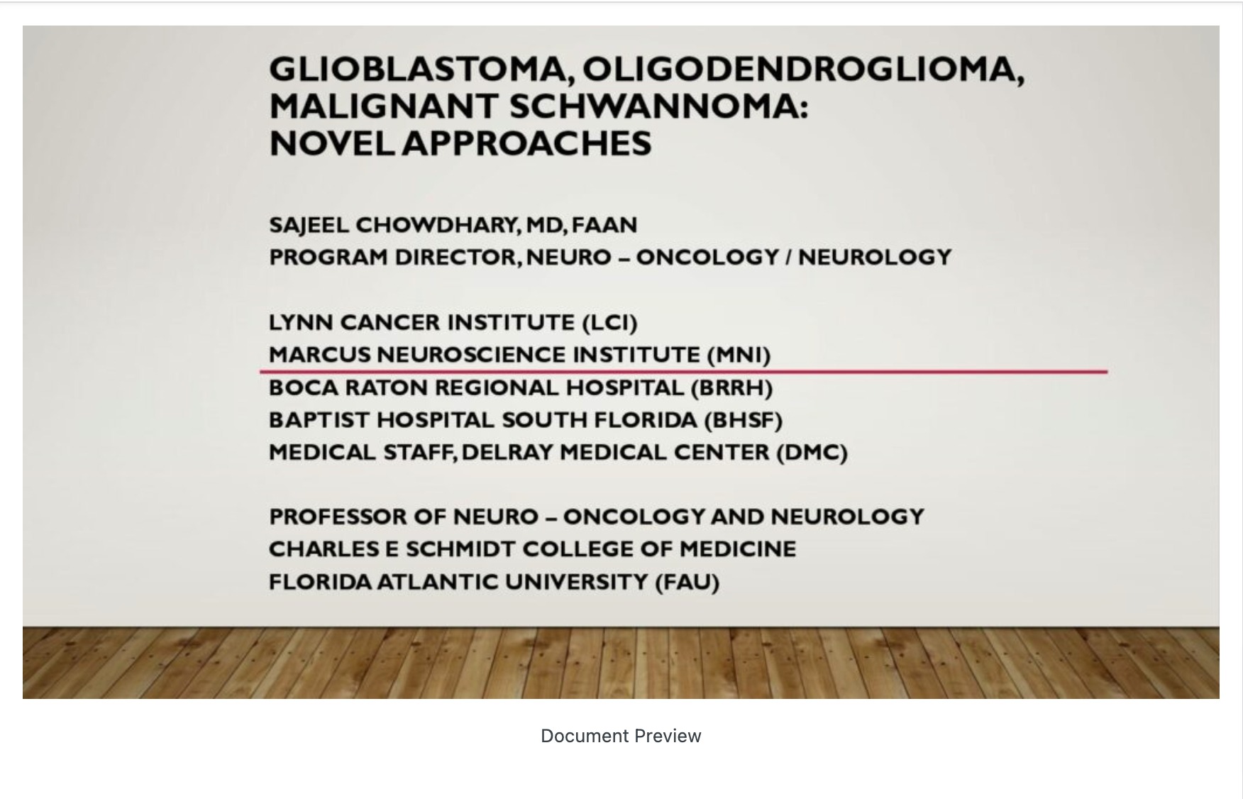 GBM, Oligodendriogliomas and Malignant Schwanomas: Novel Therapies