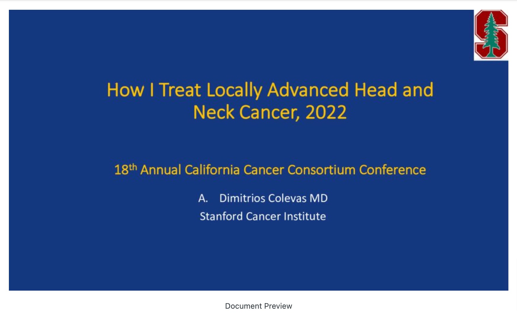 How I Treat Locally Advanced Head and Neck Cancer