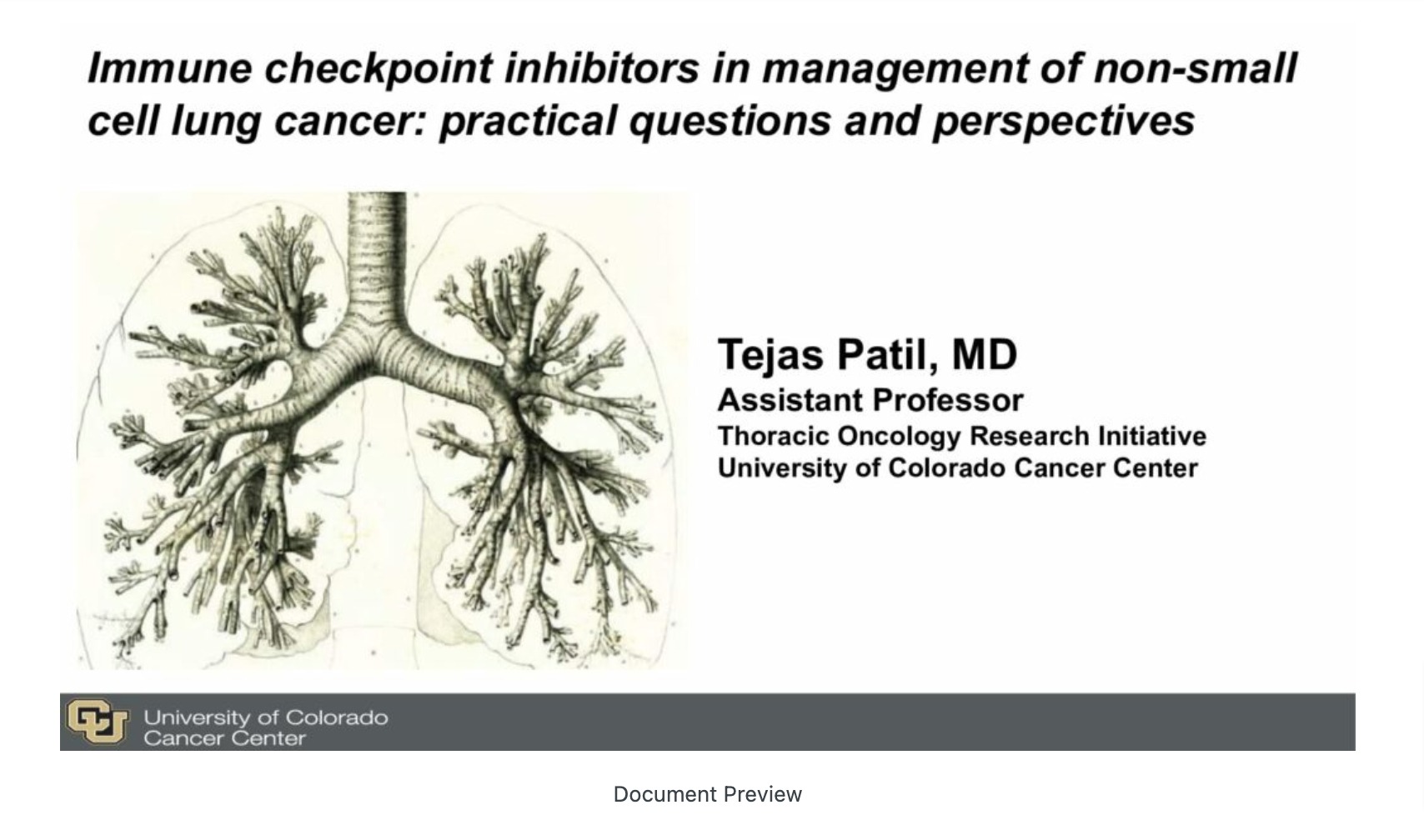 Lung Immunotherapy