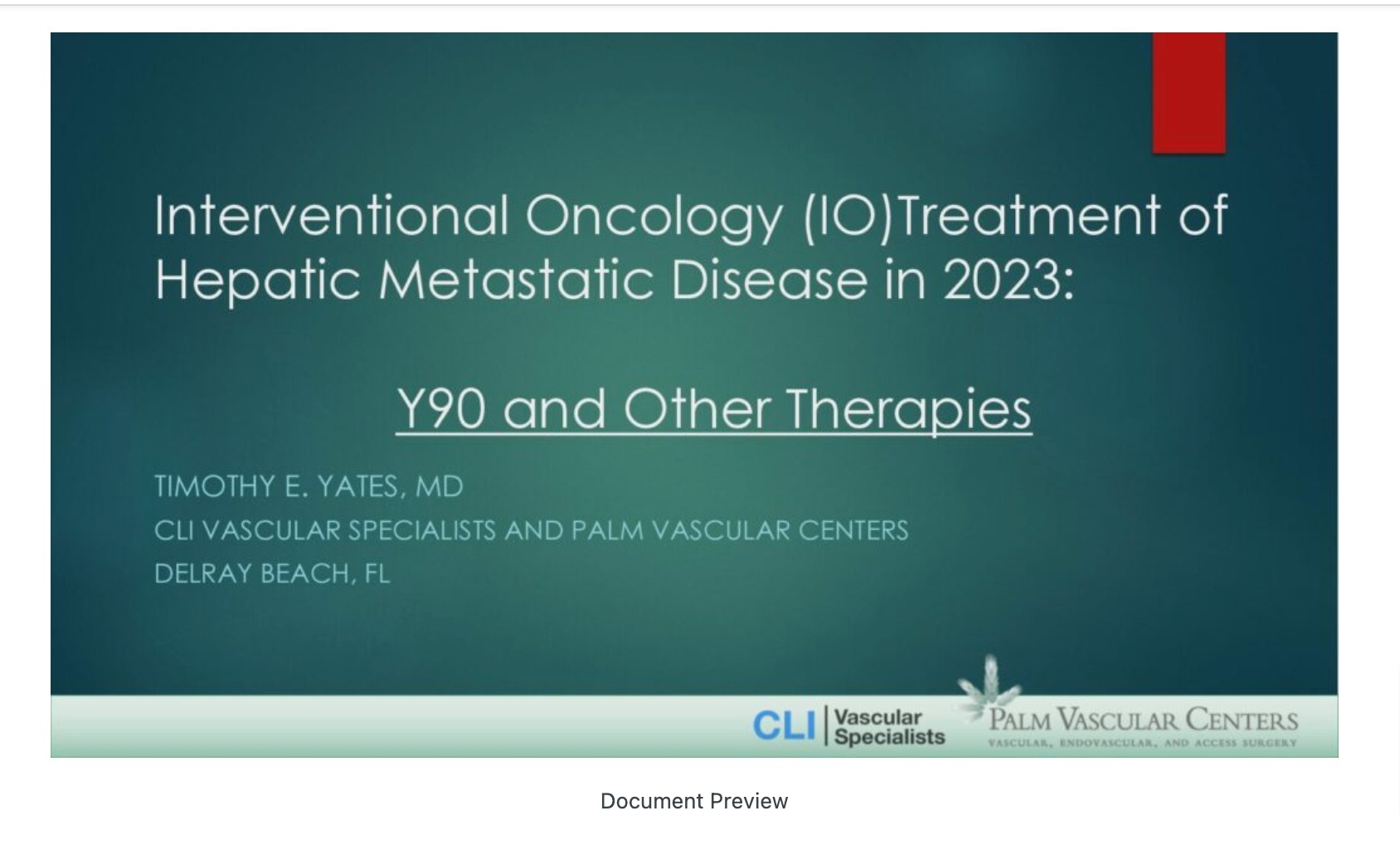 Management of Metastatic Disease Using Interventional Radiology in 2023: Y90 SirSpheres and Other Procedures