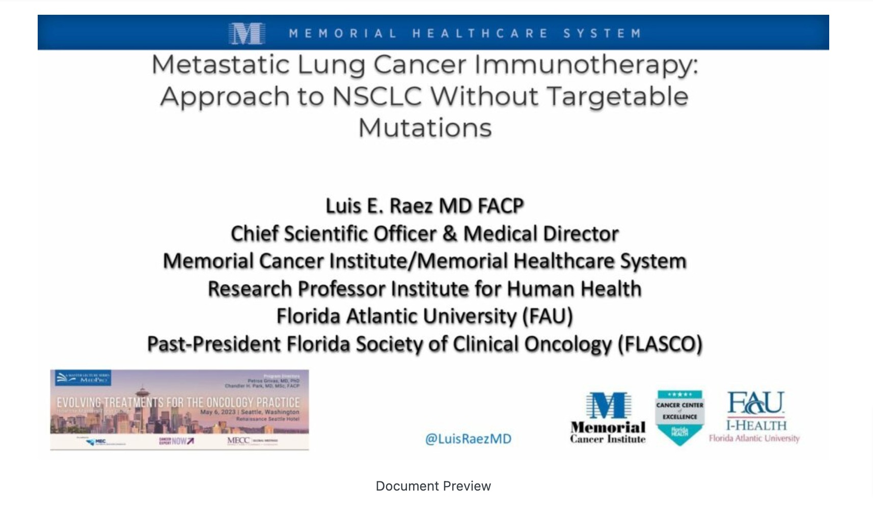 Metastatic Lung Immunotherapy Updates