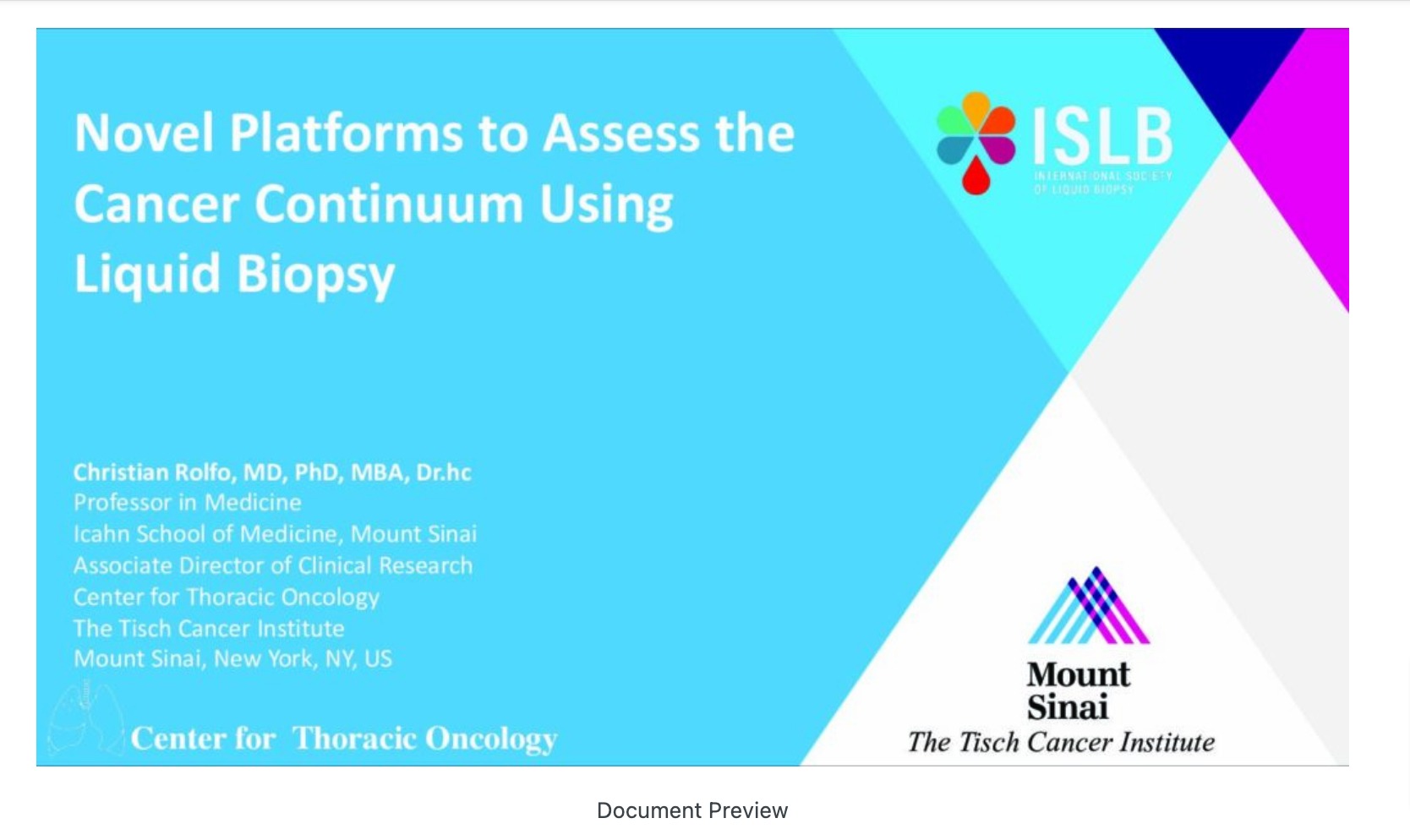 Novel Platforms to Assess the Cancer Continuom Using Liquid Biopsy