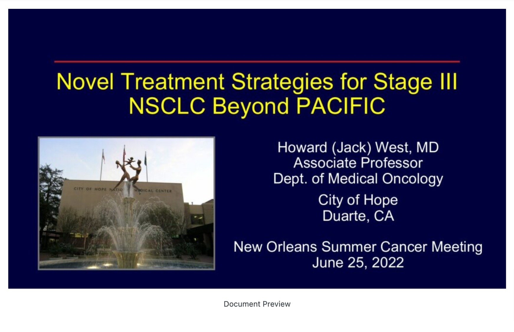 Novel Treatment Strategies for Stage III NSCLC Beyond PACIFIC