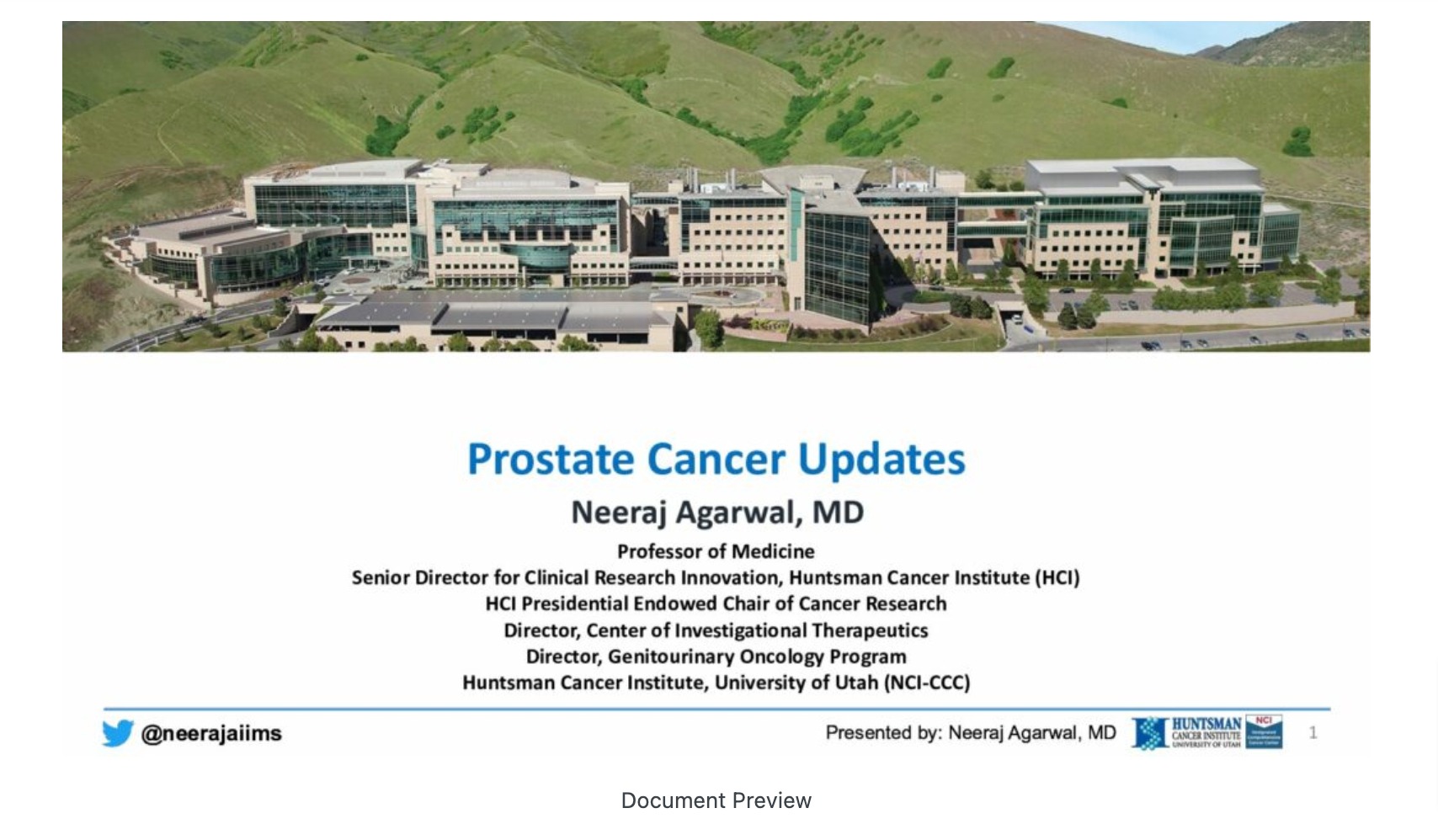 Prostate Cancer Updates