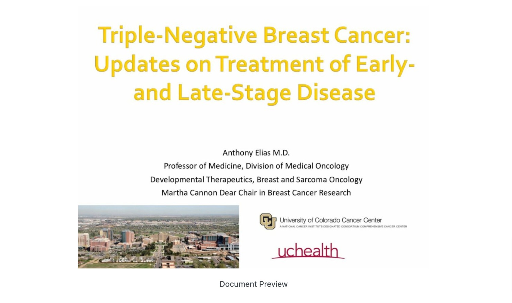 Triple Negative Breast Cancer