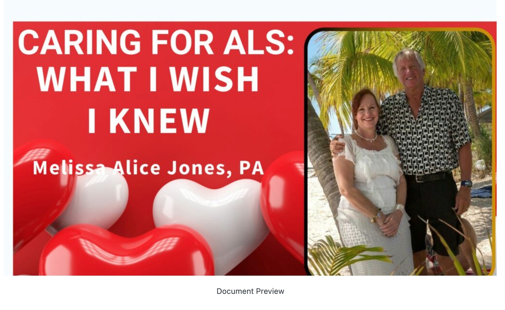 Caring for ALS: What I Wish I knew