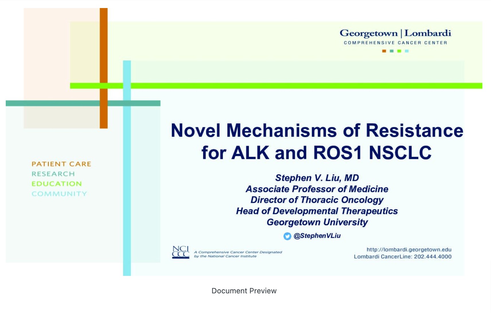 Novel Mechanisms of Resistance Identified for Tyrosine Kinakse Inhibitors against ALk and Ros1 Tumors in NSCLC