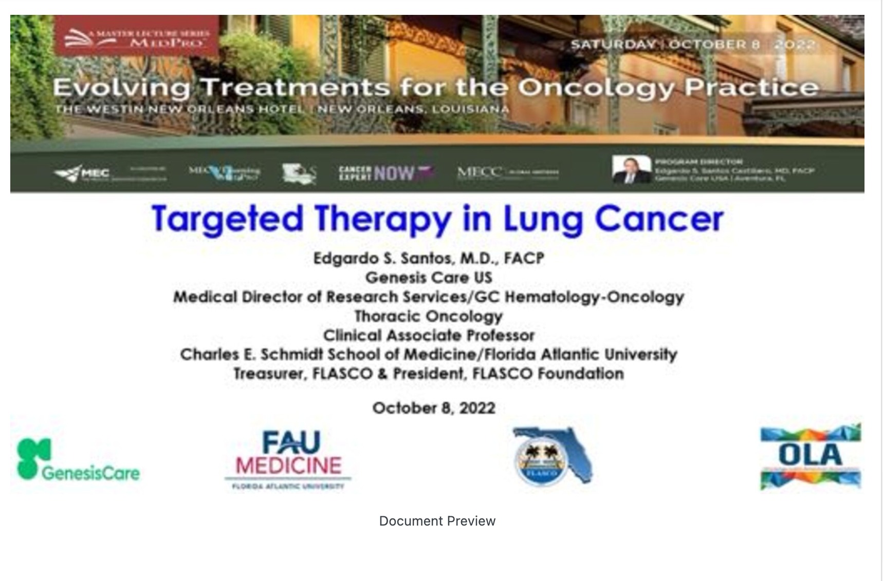 Targeted Therapy in Lung Cancer