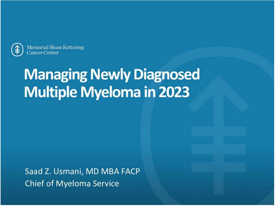 How to Choose the Best 1L in a Newly Diagnosed Multiple Myeloma Patient?