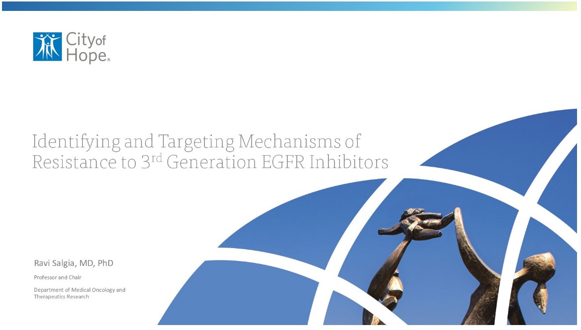 Identifying and Targeting Mechanisms of Resistance to 3rd Generation EGFR Inhibitors