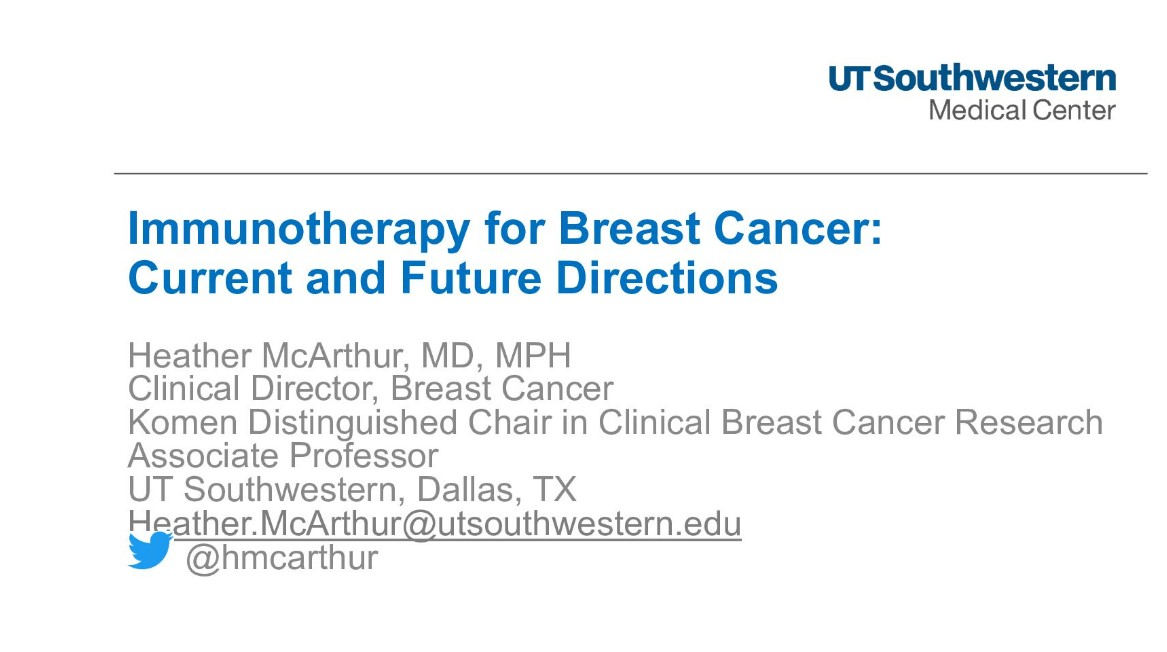 Immunotherapy for Breast Cancer: Current and Future Directions