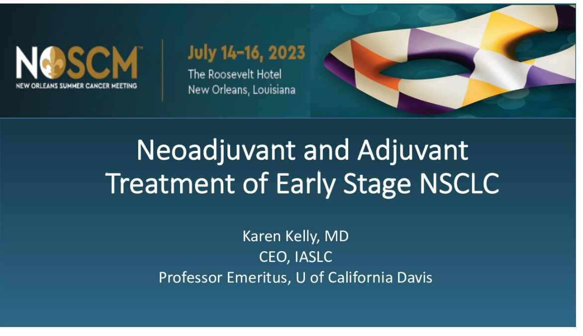 Neoadjuvant and Adjuvant Immunotherapy in Early Stage Lung Cancer