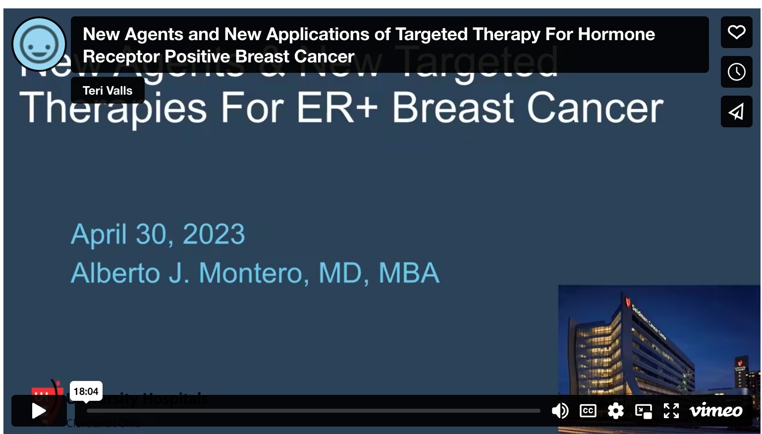 New Agents and New Applications of Targeted Therapy For Hormone Receptor Positive Breast Cancer