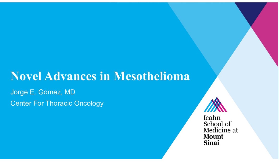 Novel Advances in Mesothelioma