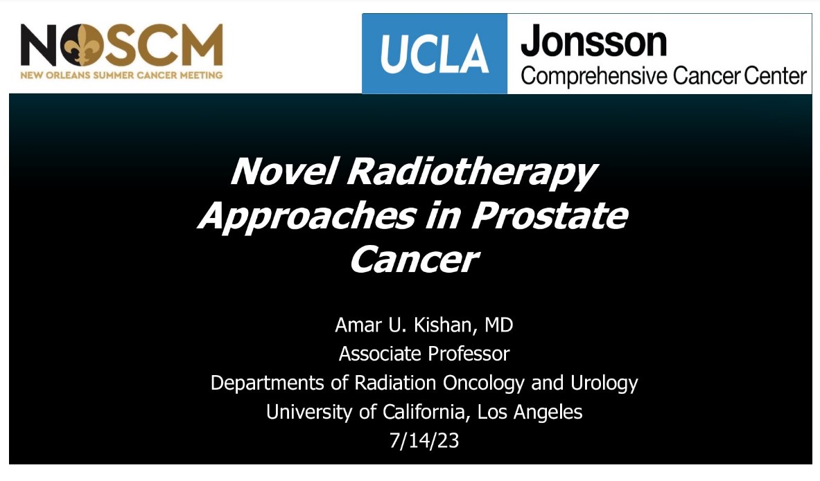 Novel RT Approaches in Prostate Cancer