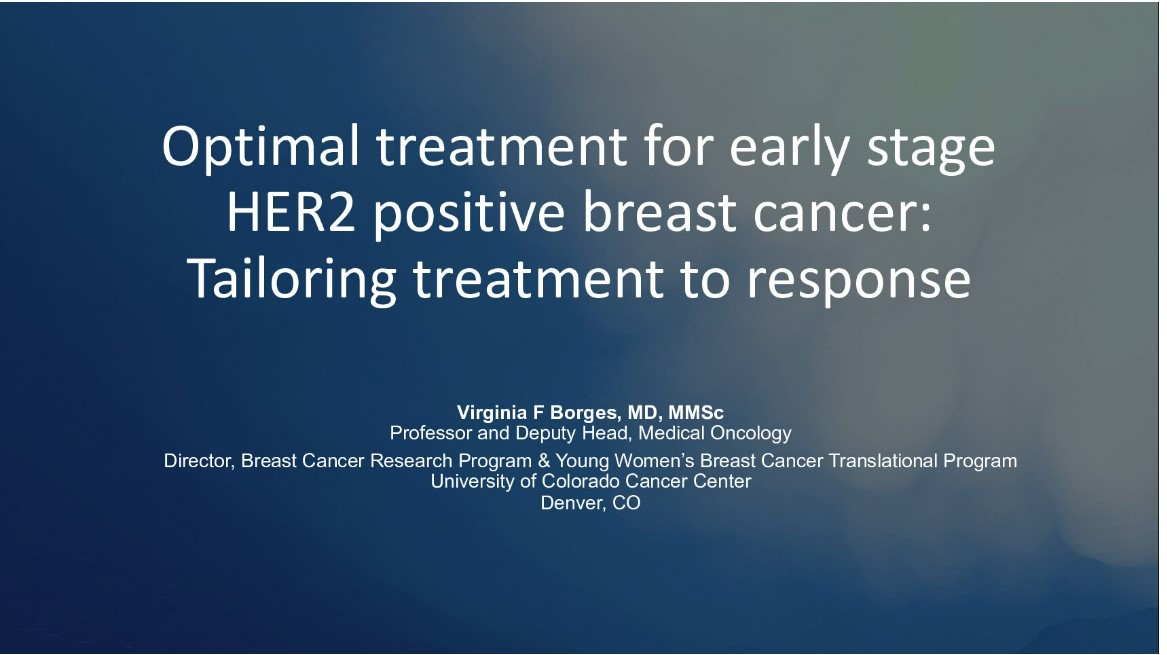 Optimal Treatment for Early Stage HER2 Positive Breast Cancer: Tailoring Treatment to Response